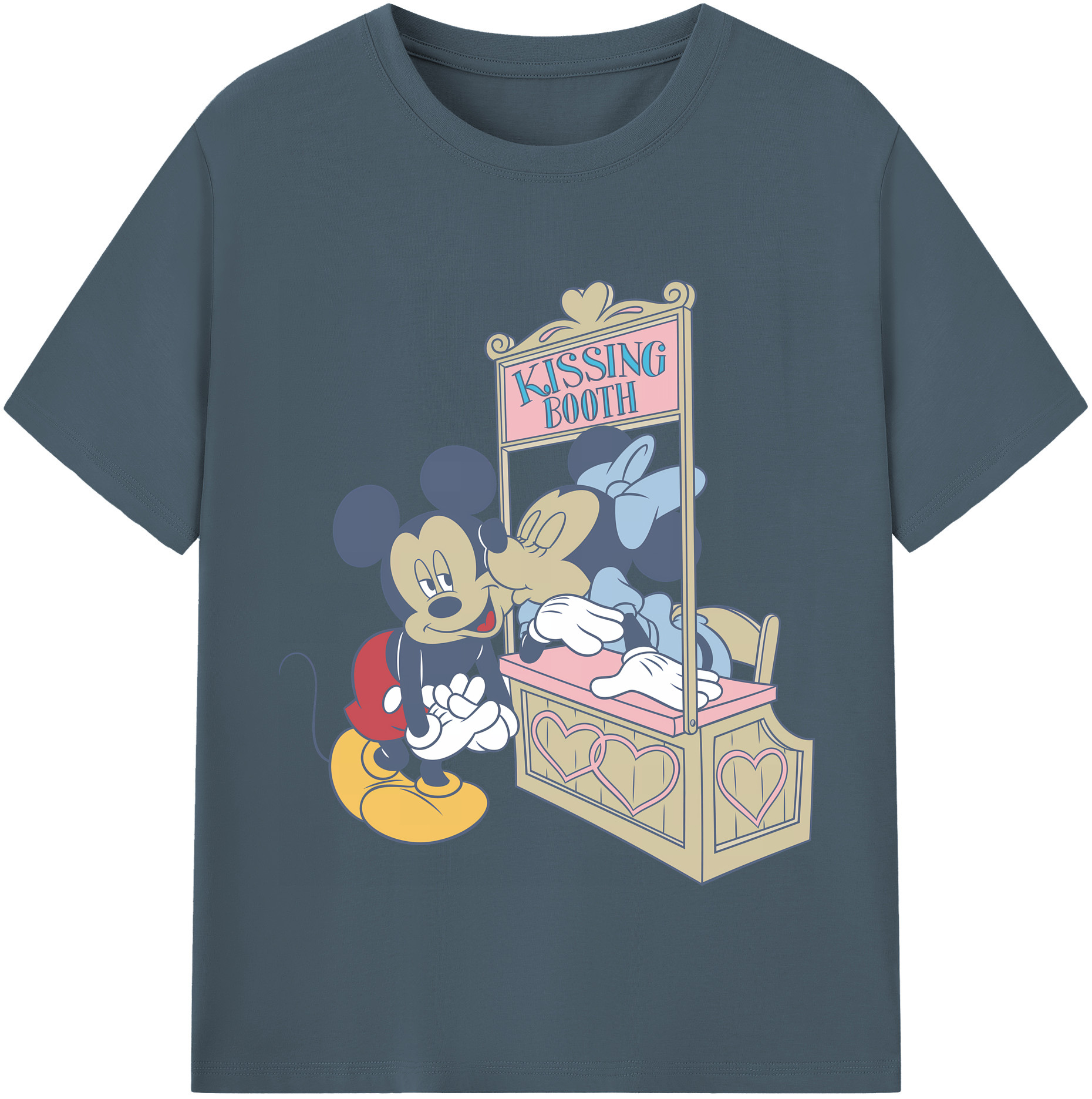 （画像用） ミッキーマウス Mickey Mouse 綿100％半袖Tシャツ（フロントプリント）